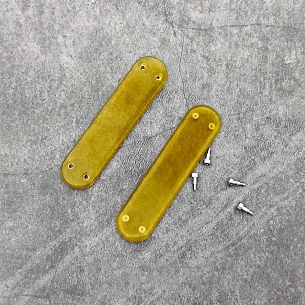 1 Pair ULTEM PEI Handle Scales With Ti Screws for 58 mm Victorinox Swiss Army
