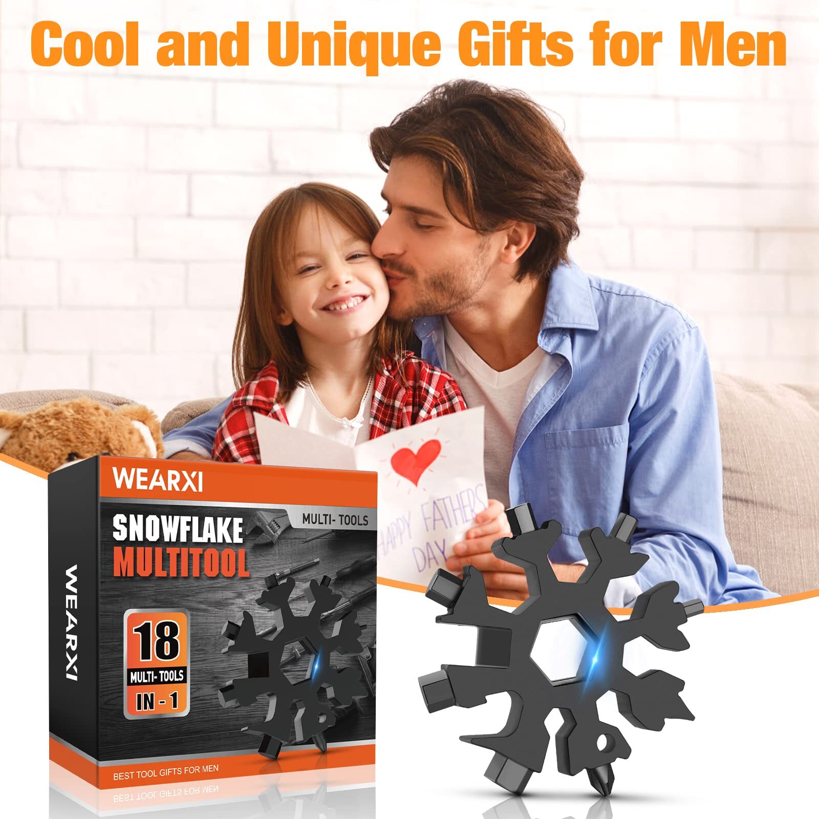 Gifts For Men Valentines Day Gifts For Him 18 In 1 Snowflake Multitool Mens Gift