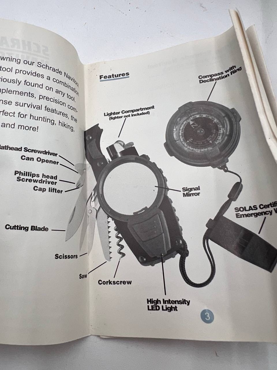 Schrade Navitool ST1T5 Survival Multi-Tool – Original Box & Manual