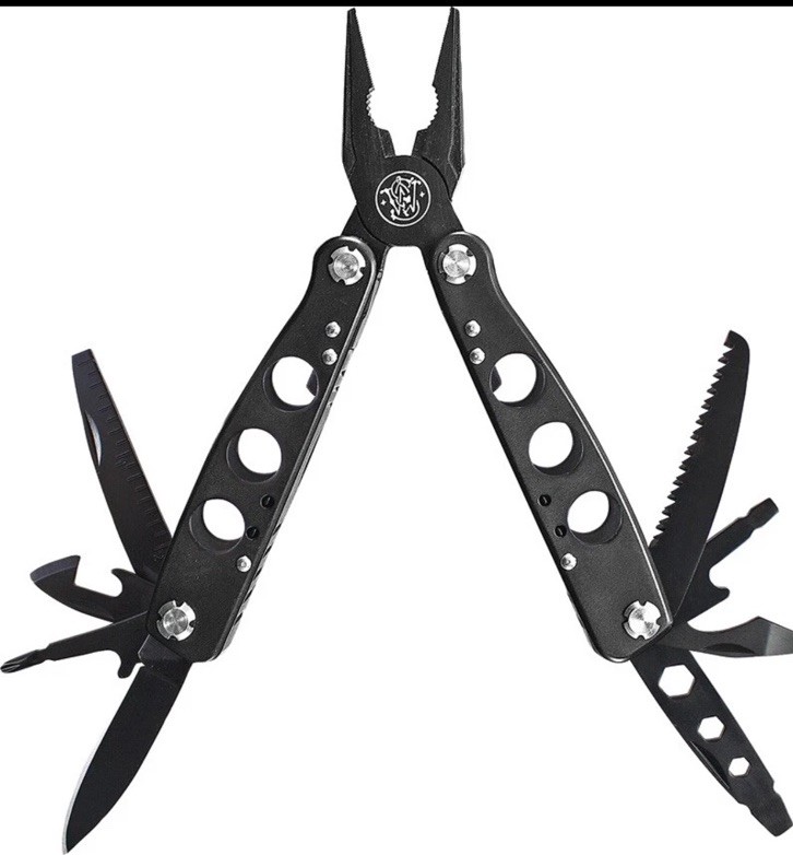 Smith & Wesson SWMT1CP Black 13-in-1 Multi-Tool Pliers w/ Sheath