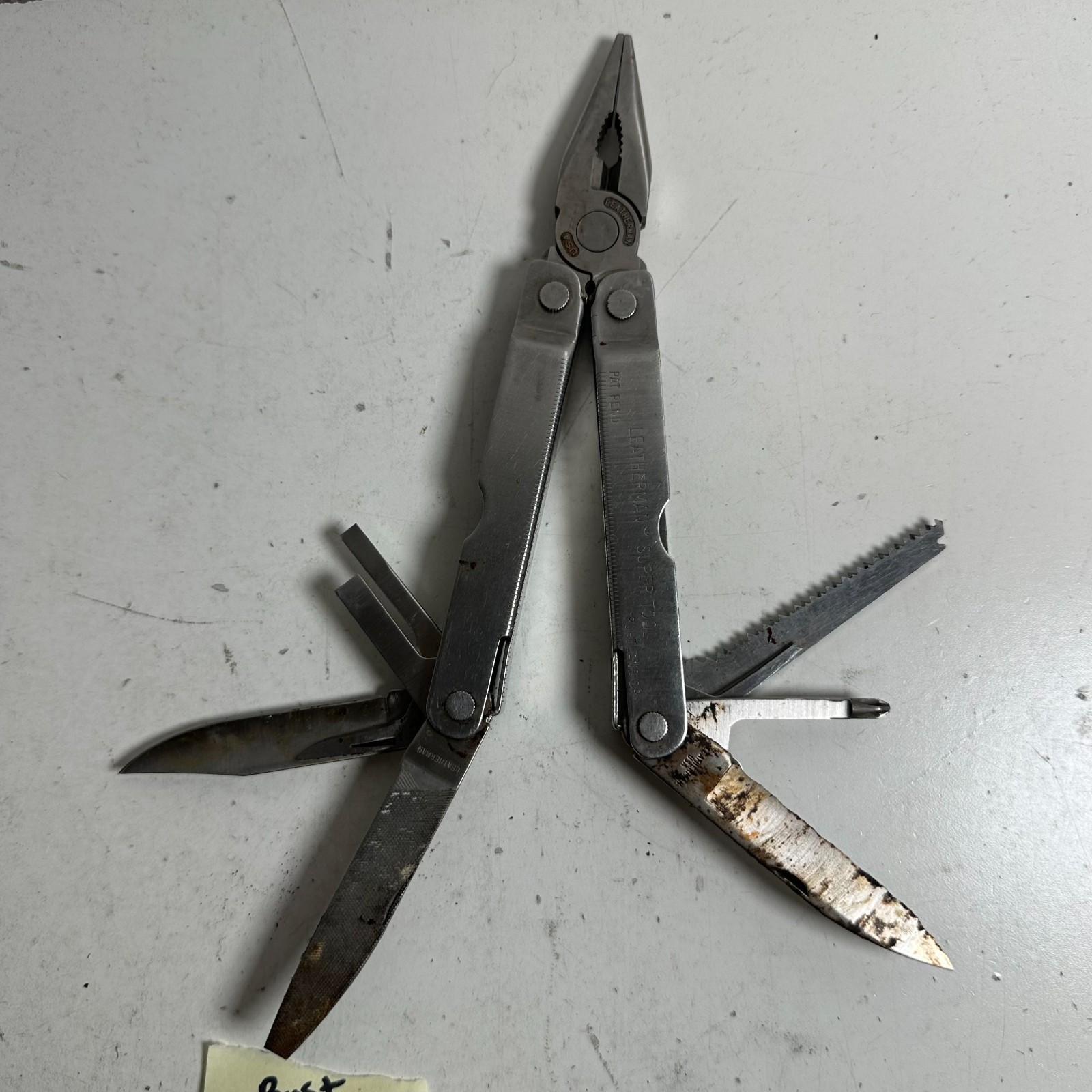 Leatherman Super Tool Silver Compact Plier Outdoor Multi-Tool USA Made