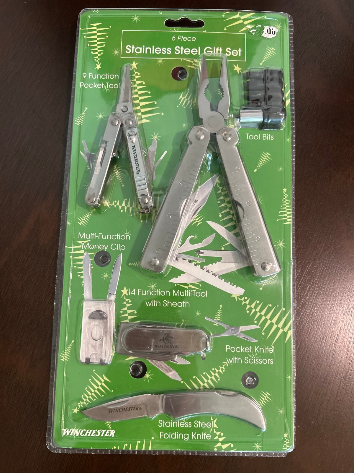 Winchester New 6 Piece Stainless Steel Gift Set Multi Tool