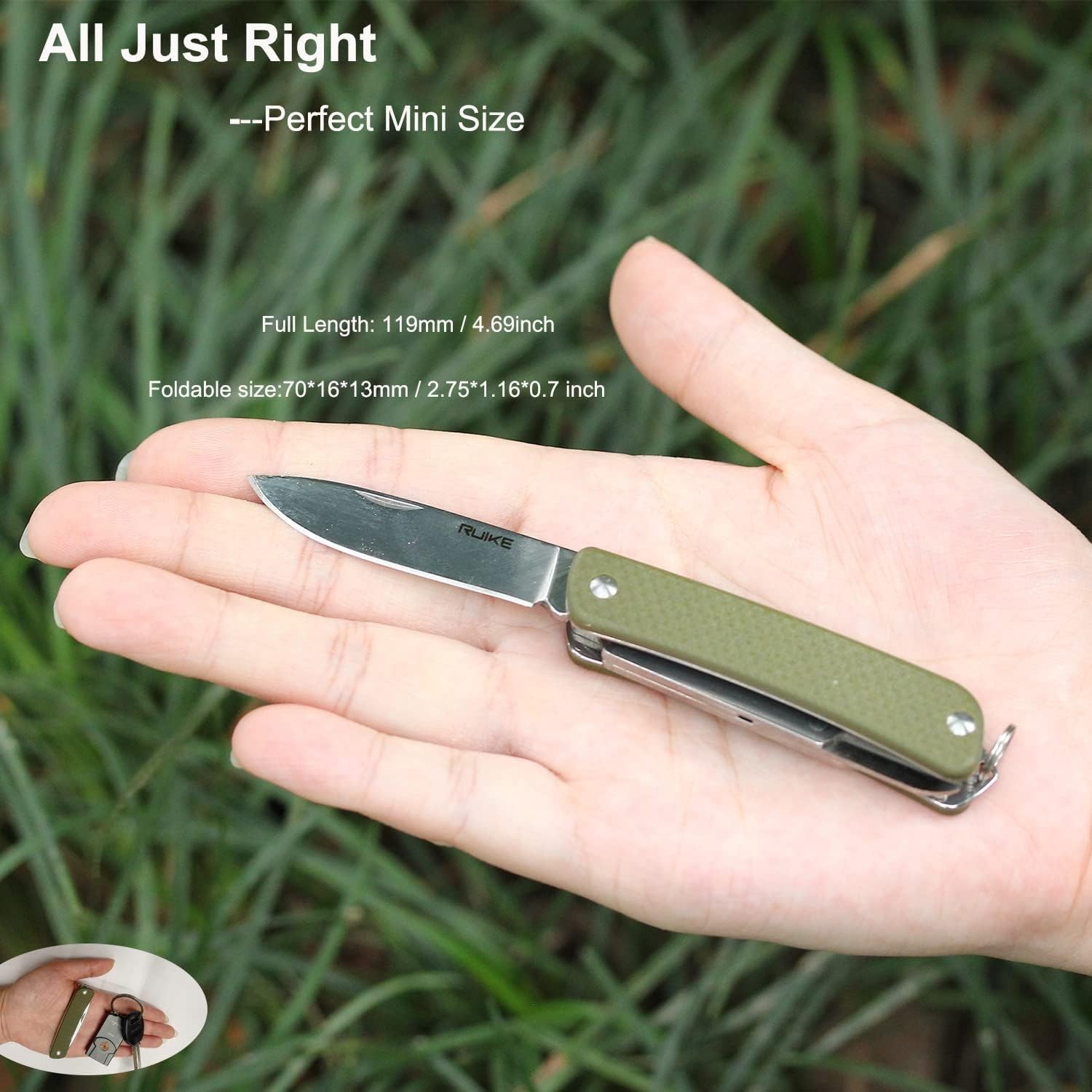 Portable Pocket Knife with 6 Functions Including Scissors and Screwdriver