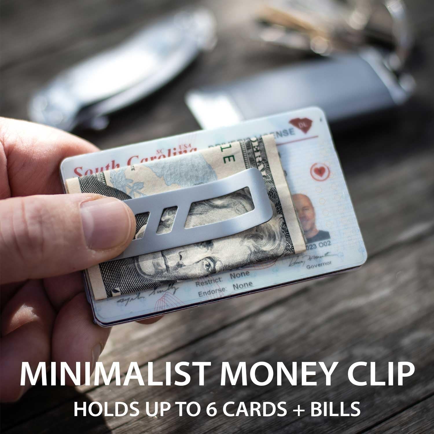 Toolcard With Money Clip – 40 in 1 Credit Card Multitool – Sleek Minimalist S…