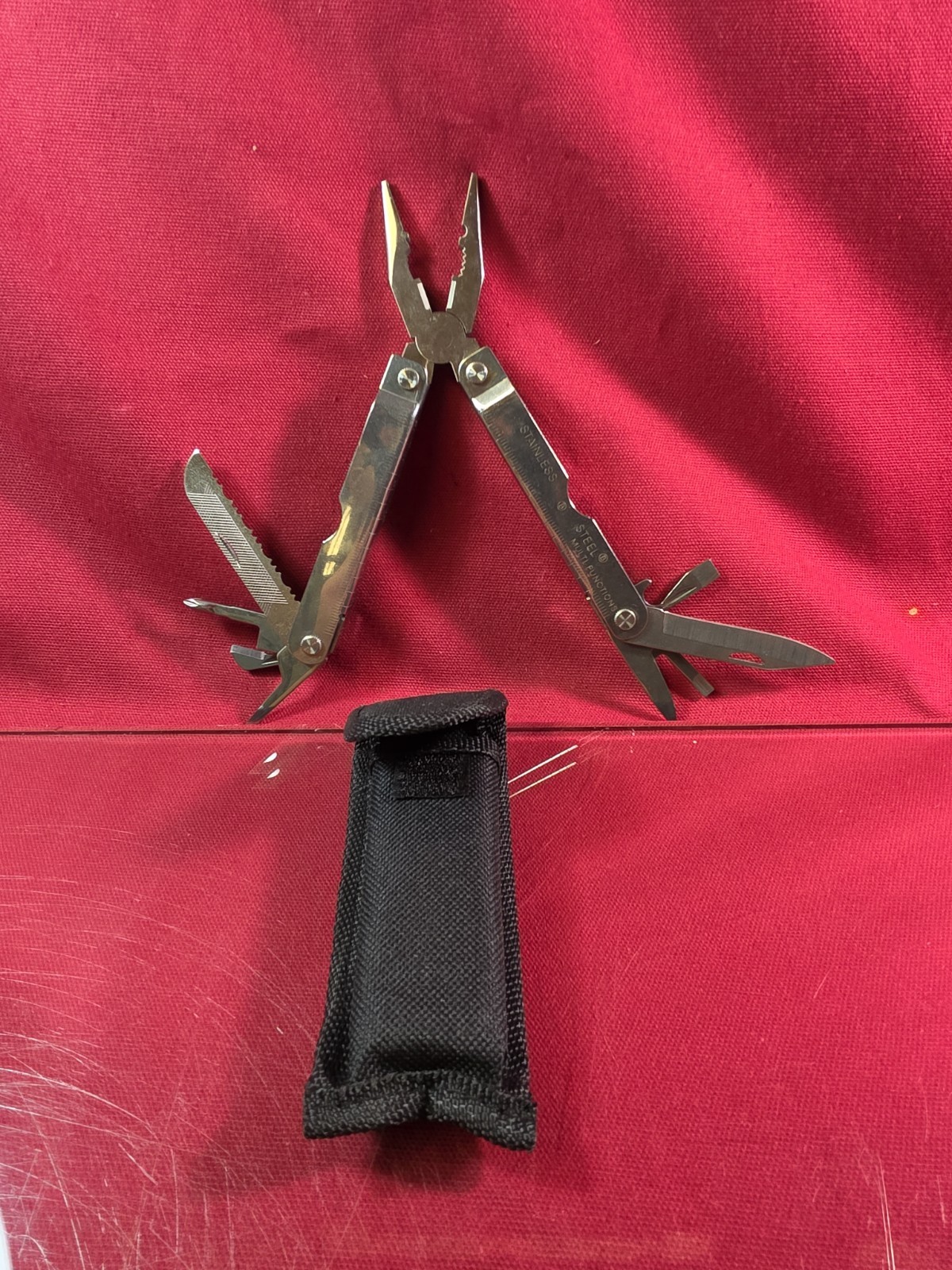 Multi-Tool, 10 Tool, Stainless Steel, W/ Heavy duty, Belt Loop Case