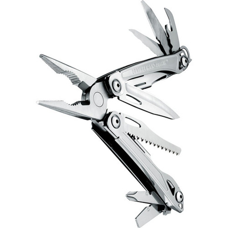 Leatherman Sidekick 14 Tool Multi Tool With Sheath & Carabiner, Stainless Steel
