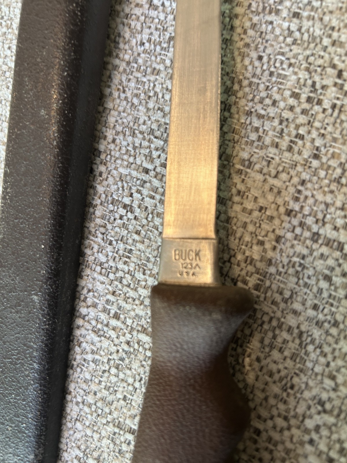 Vintage Buck 123 ^ Fillet Knife Lakemate Hard Plastic Sheath- #3