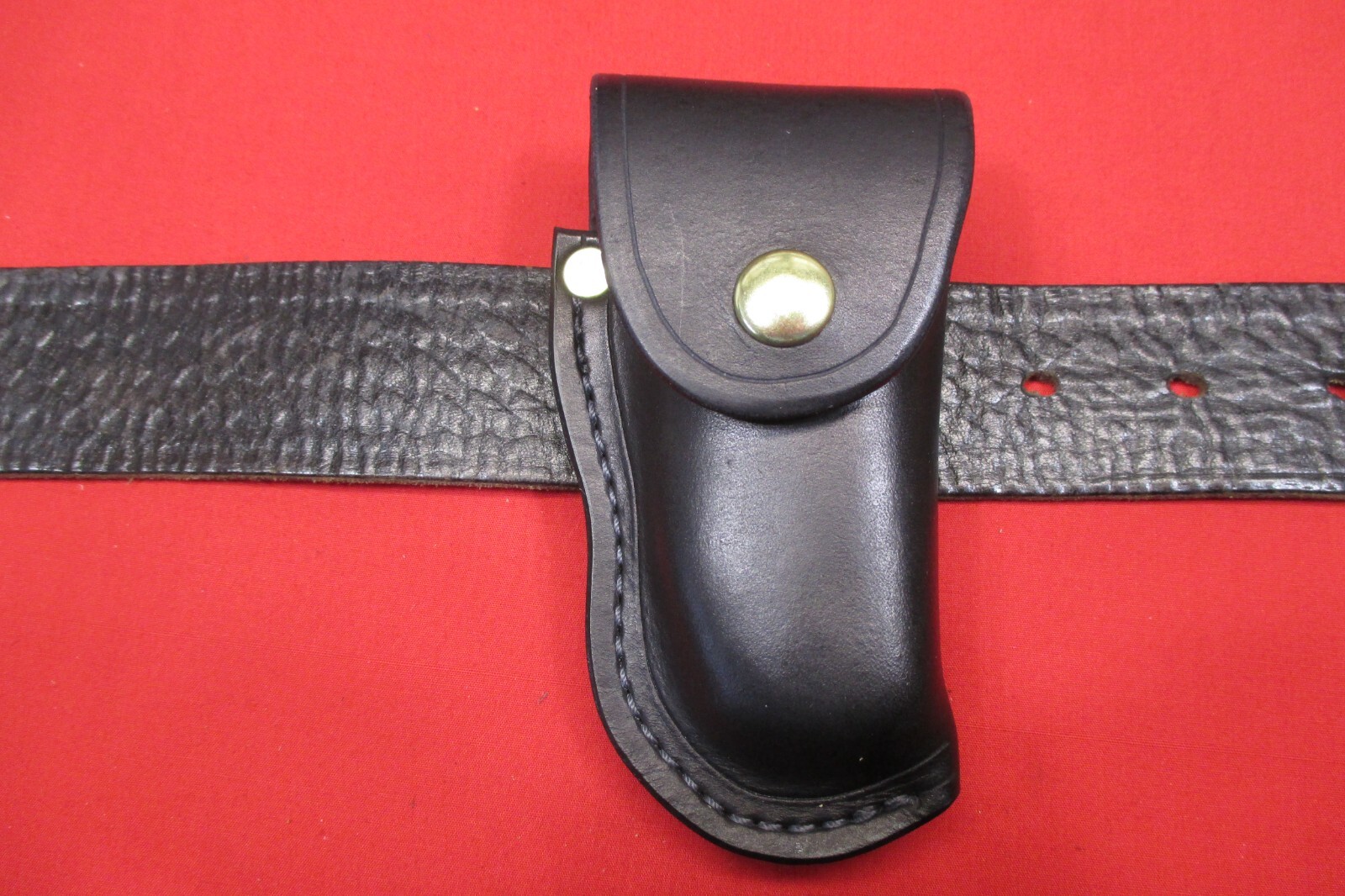 Leather Sheath LEATHERMAN WAVE MULTI TOOL, Holster Shaped, WITH STEEL BELT CLIP