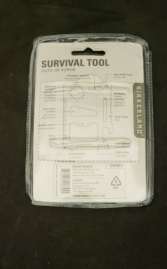 Kikkerland Classic Multi-Survival Tool – Saw Blade/Opener/Ruler/Wrench #CD401