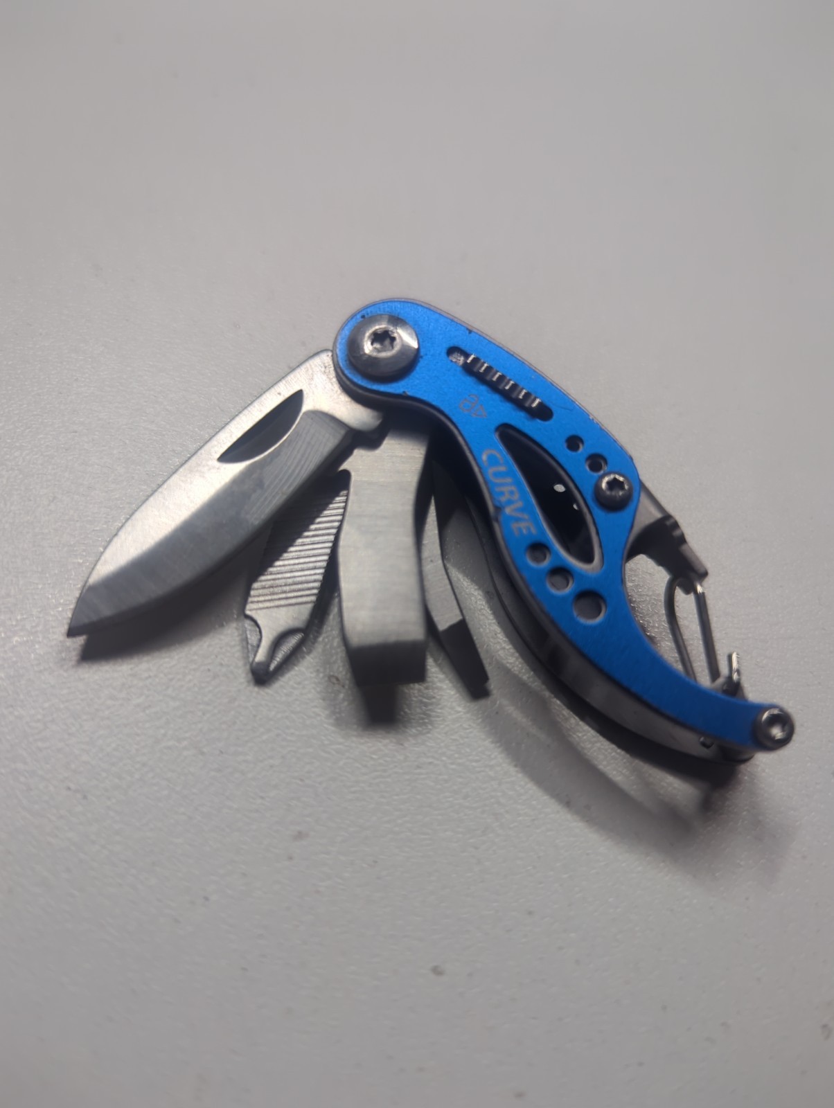 Gerber CURVE Blue Mini Multi Tool Knife,Opener Bottle,screwdriver