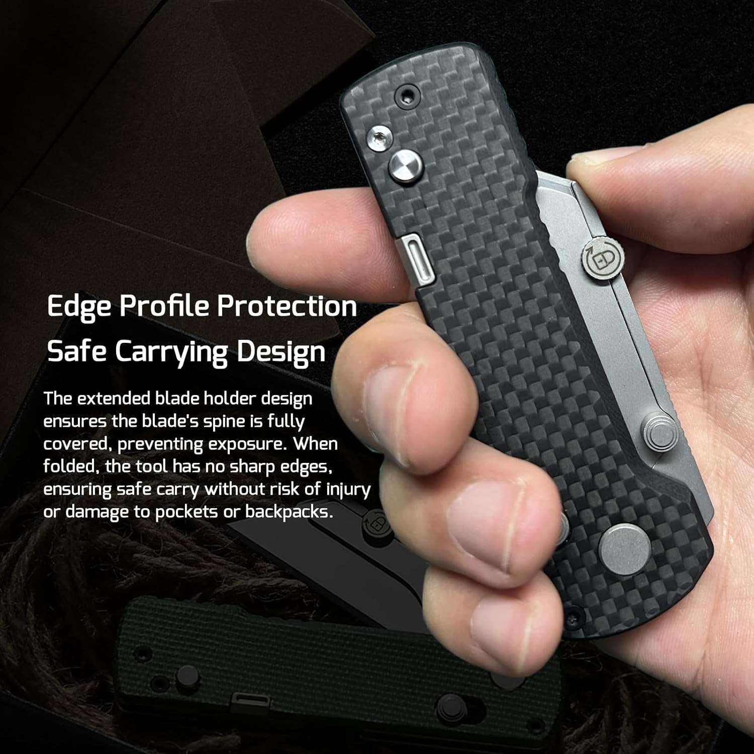 OKNIFE U1 Pro Multitool Folding Utility Knife with Folding Screwdriver, Quick Ch