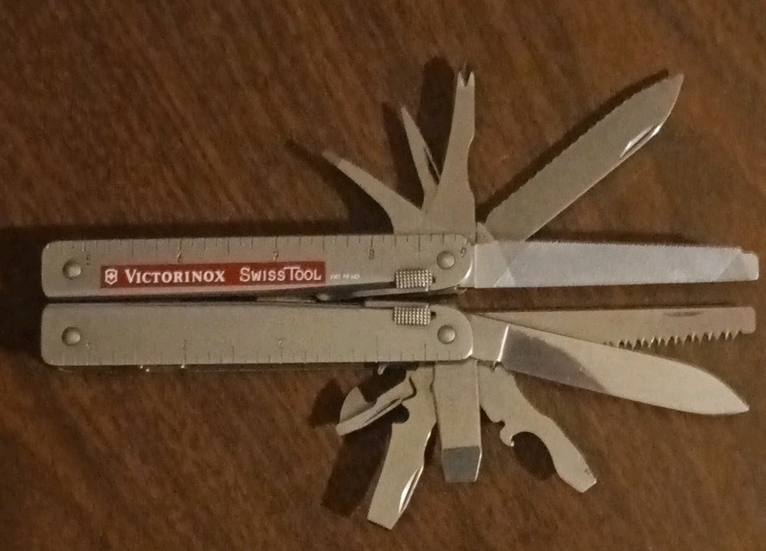 Victorinox SwissTool Stainless Steel Multi-Tool Serrated Blade w/ Sheath