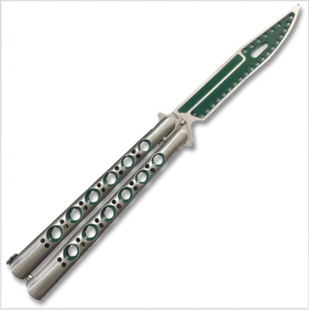 Non-Sharp Trainer Butterfly Green and Silver Blade Ltd. Edition
