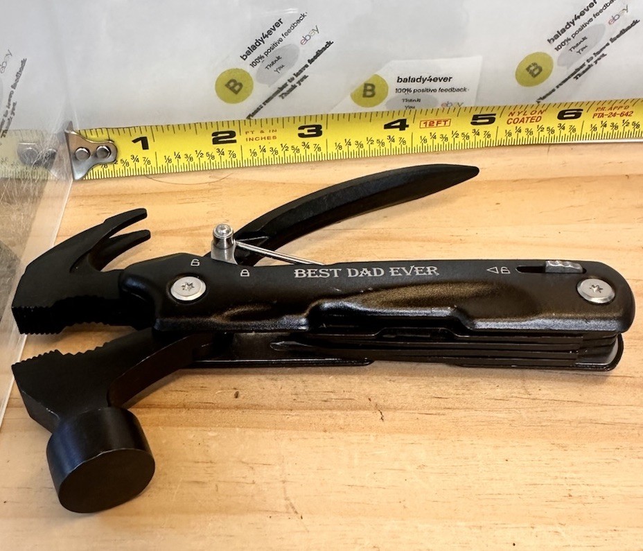 “Best Dad Ever” Branded 12 In 1 Multitool