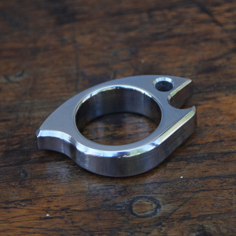 Hand Polished TC4 Titanium Alloy Fish EDC Jewelry Multi Functional EDC