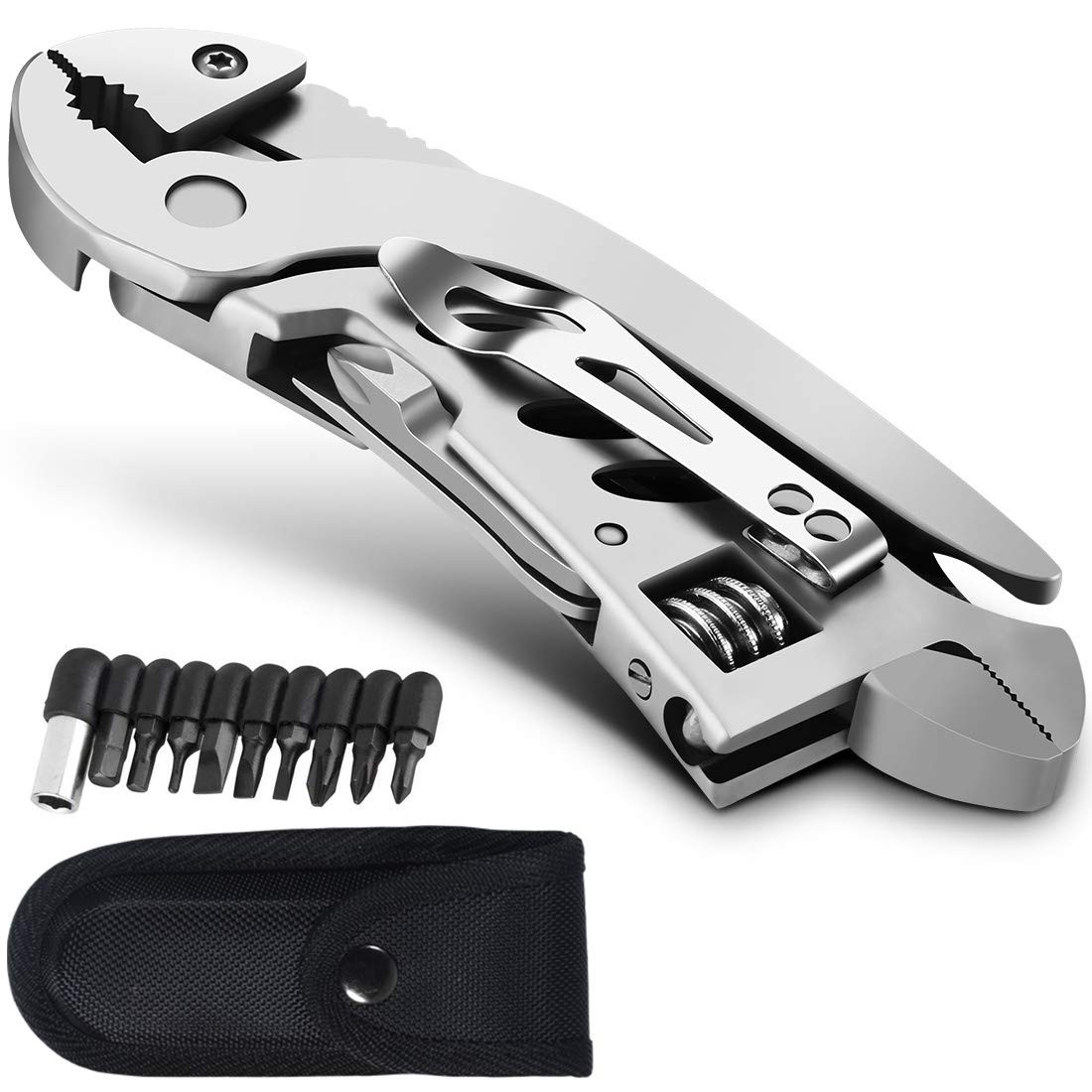 Multitool Wrench With 7 Tools/Pliers/Wire Cutter/Flat Screwdriver/Phillips Sc…