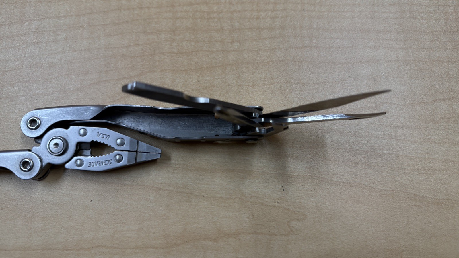 Schrade Tough-Tool Multi-Tool Pliers Knife with Leather Sheath! Made In USA!!!