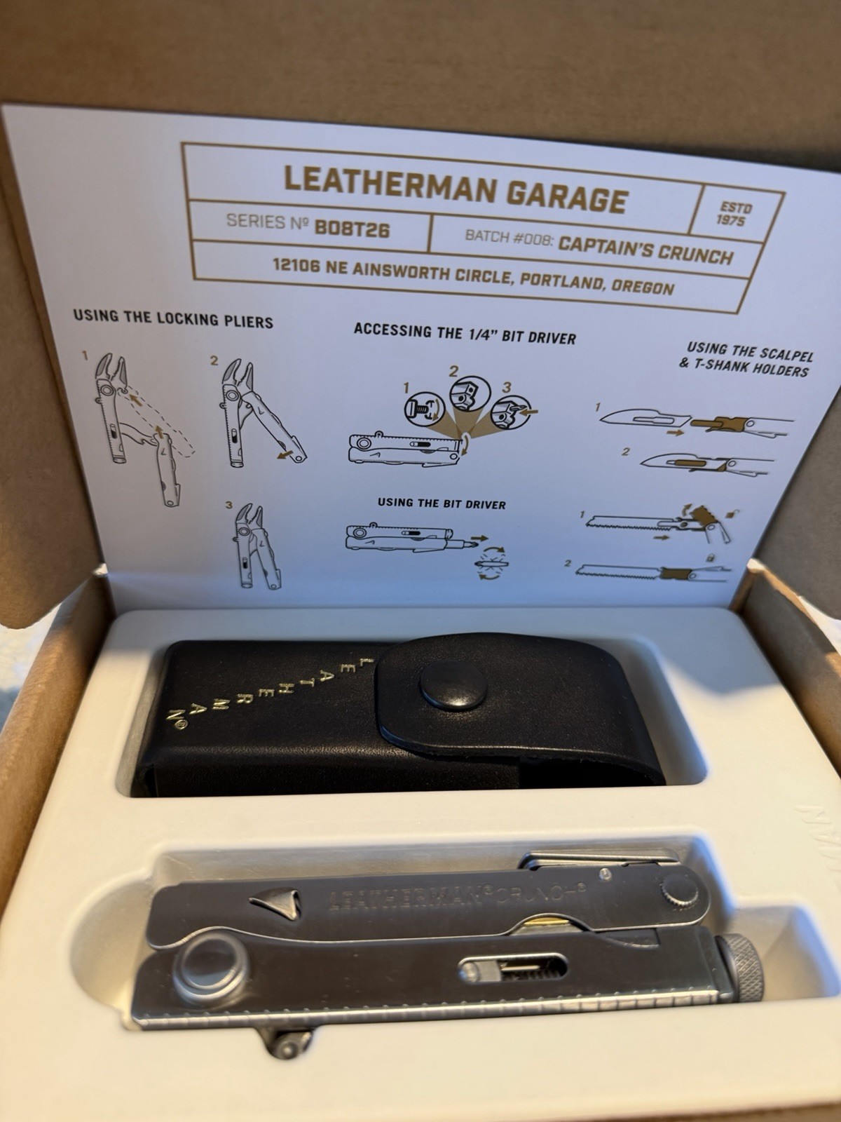 Leatherman Garage Batch #008 Captains Crunch Multi Tool NEW