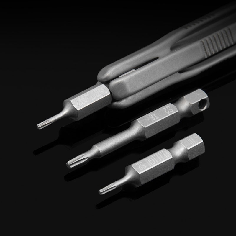 Pocket Titanium Alloy Screwdriver Cross Bit Portable Outdoor Gadget EDC Tools