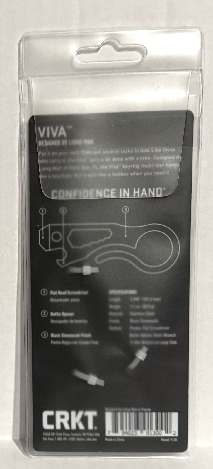 CRKT Viva Multi Tool ~ Flat Screwdriver Bottle Opener Multi Wrench ~ NEW