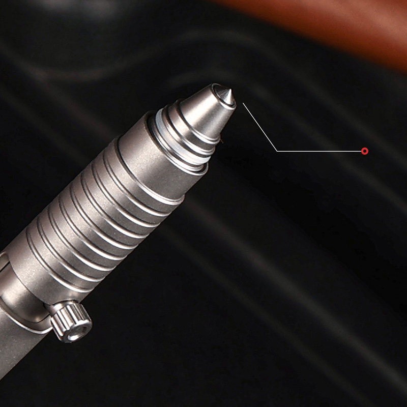 Titanium Alloy EDC Pen Tungsten Glass Breaker Emergency Writing Tool