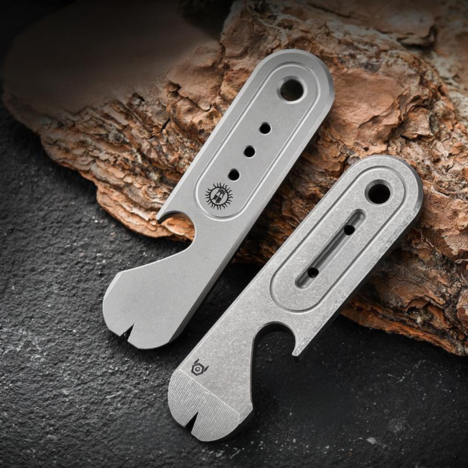 Titanium Alloy Pocket Pry Bar Keychain Outdoor Gear EDC Mini Multi Tool