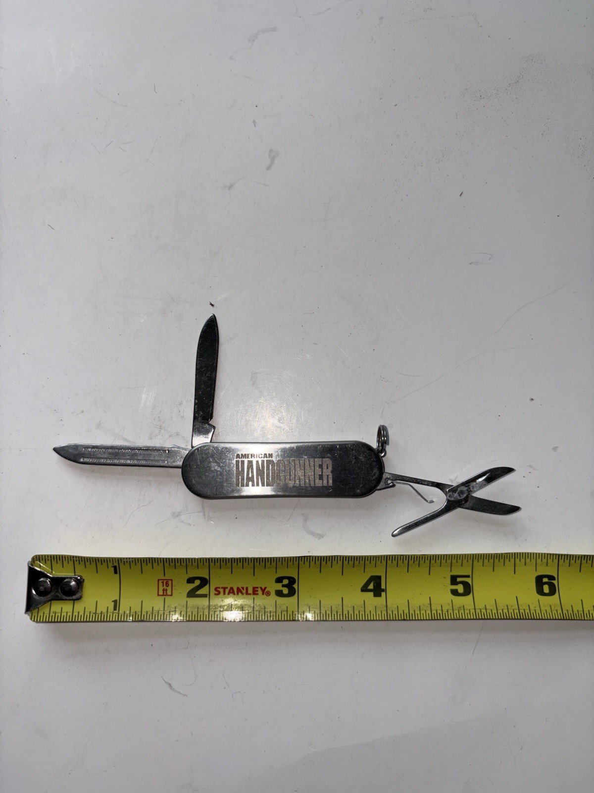 Multi-tool Keychain With Inscription American Handgunner By Guns Magazine