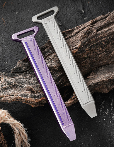 EDC Titanium Alloy Pry Bar Crowbar Ruler Portable Outdoor Camping Multi Tools