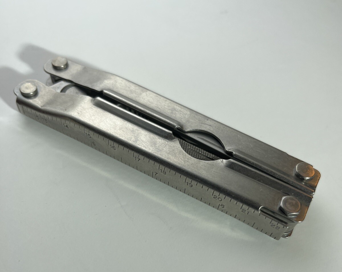Vintage Gerber Multi Tool Stainless Steel Made USA File Leather Sheath NEW