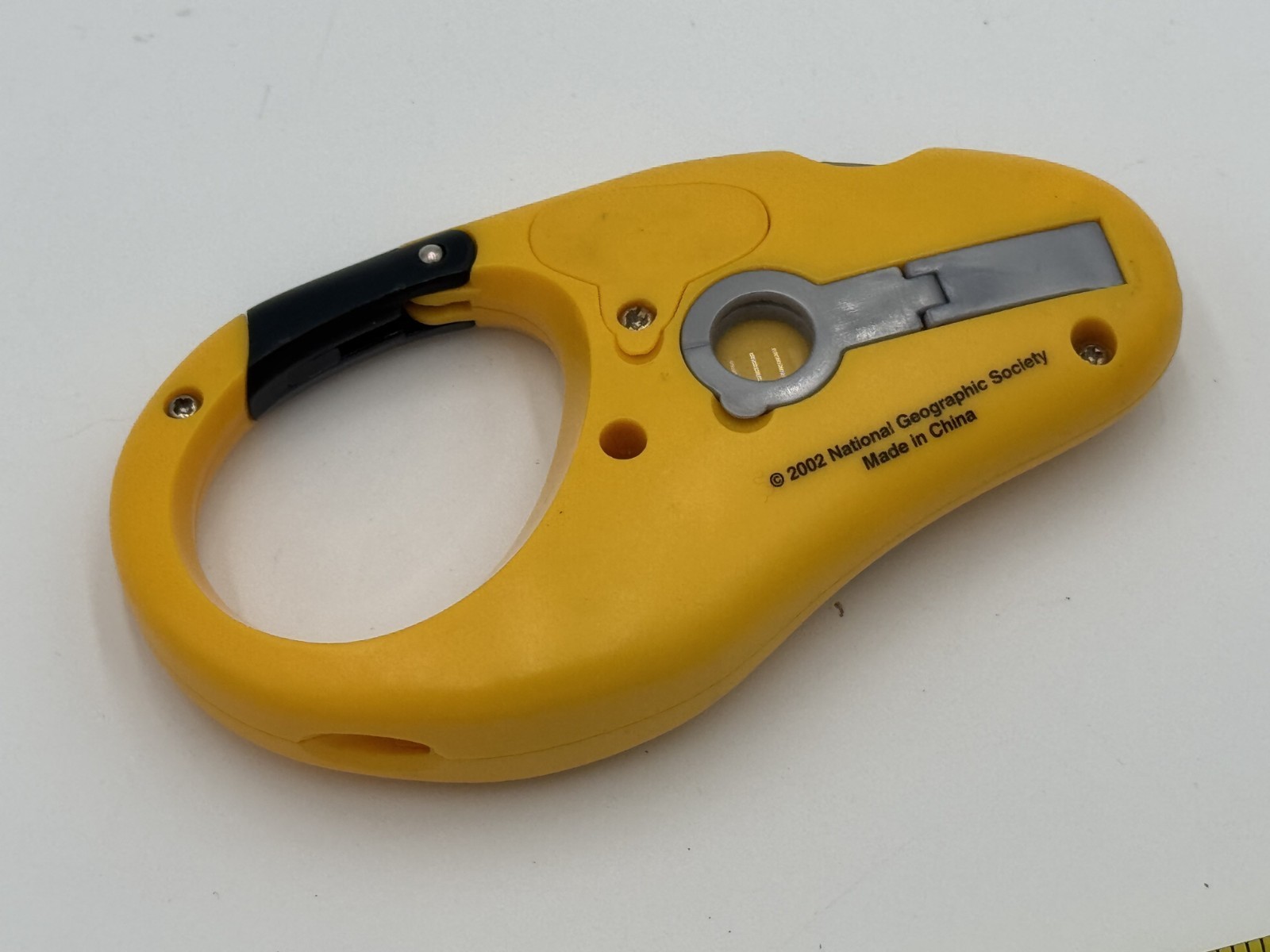 2002 National Geographic Society Carabiner Clip Compass Light Tweezers Outdoors