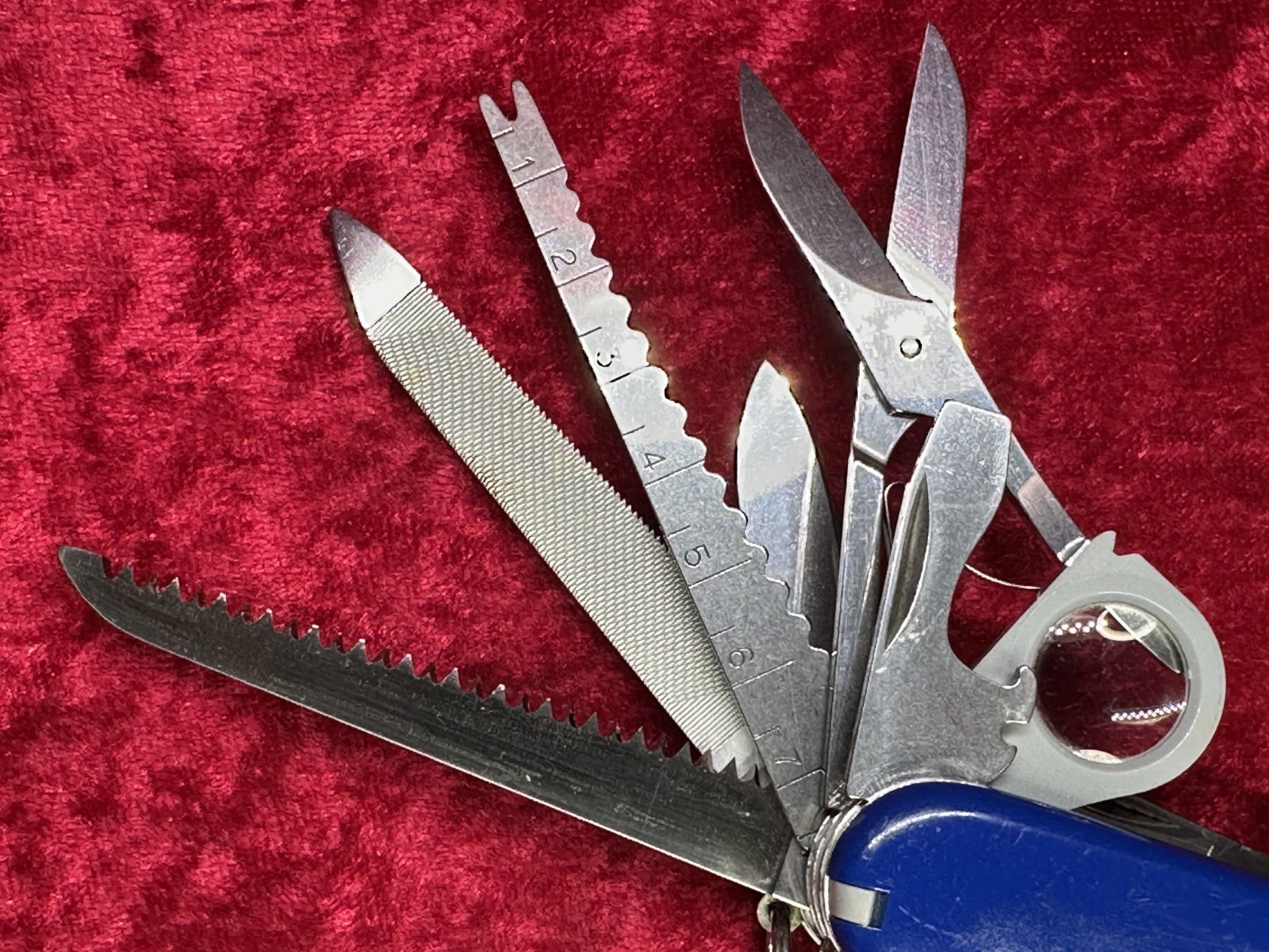Victorinox Champion-C Motorola Blue Swiss Army Knife w/Pouch Rare Vintage (669)