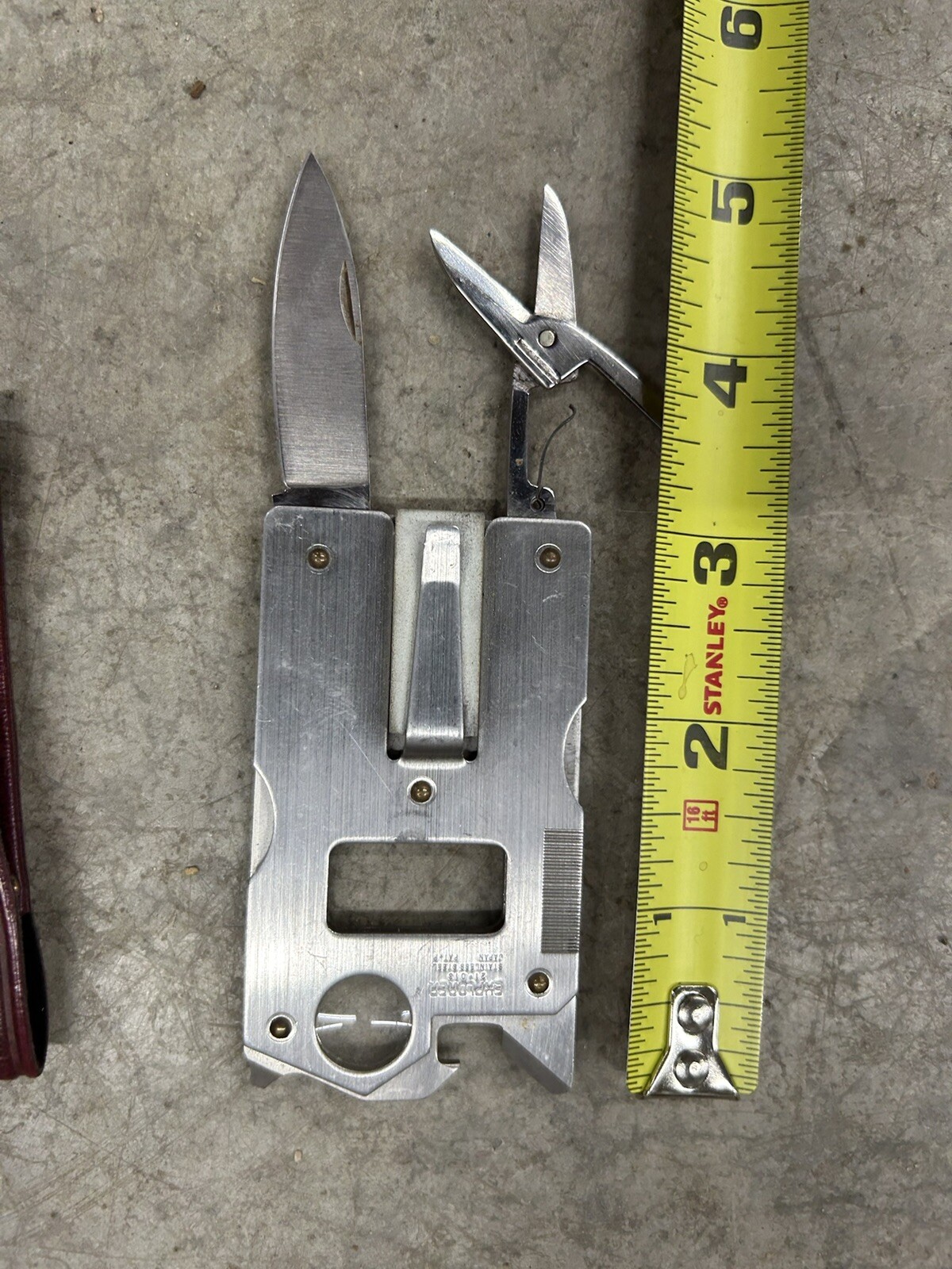 BS9 Vintage RARE Explorer Japan Survival Multi Tool Knife 21 013 Scissors