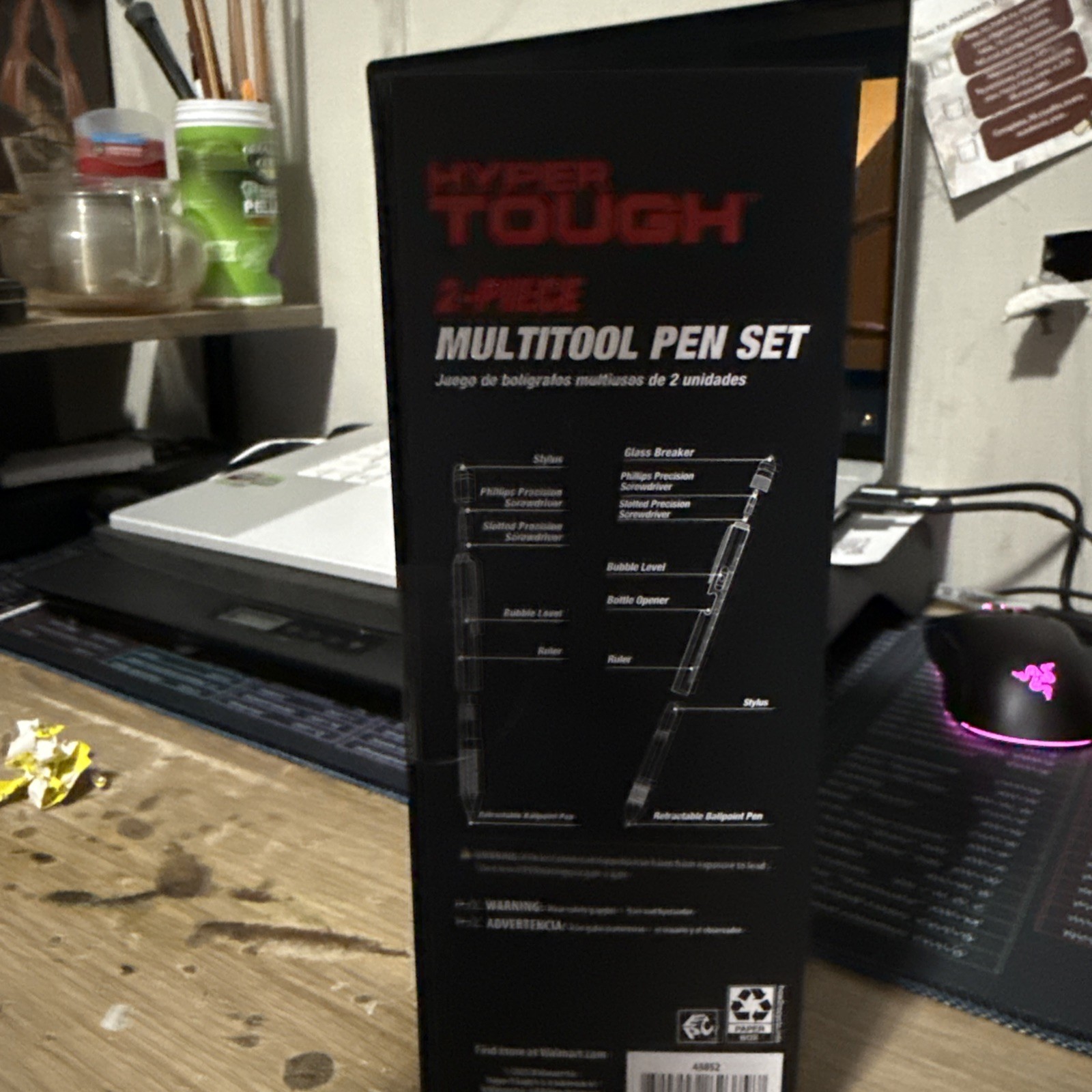 Hyper Tough 2-Piece Multi-Tool Pen Set Black NEW BOX