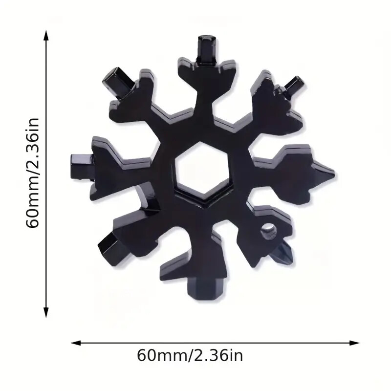 18-in-1 Snowflake Multi-Tool Stainless Steel Multitool Screwdriver Opener New