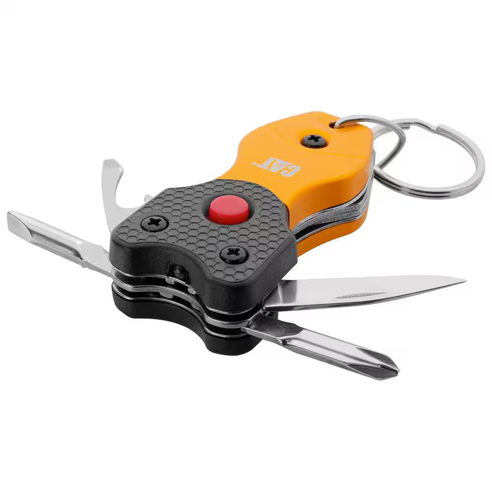 Cat 2 Piece XL Multi-Tool and Multi-Tool Key Chain with Light Gift Box Set