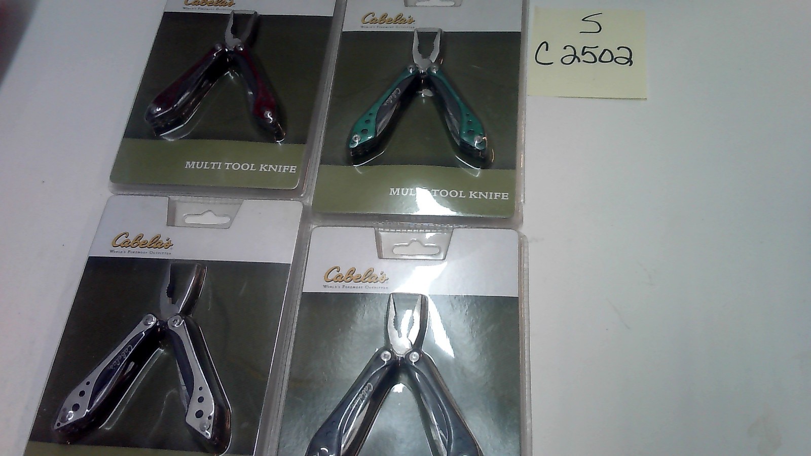 CABELAS MULTI TOOL KNIFE WITH NYLON SHEATH (only have black and silver)