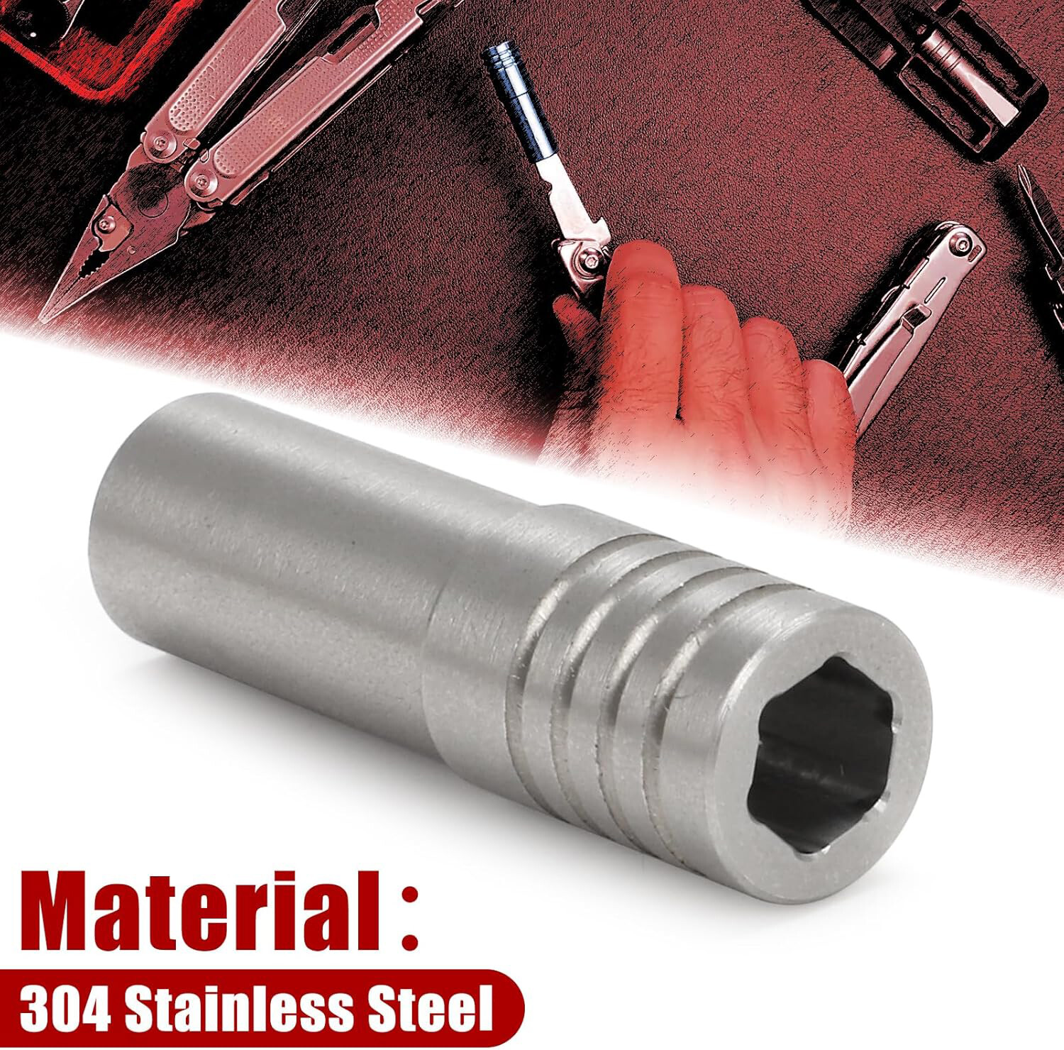 For Leatherman Free T2 T4 K2 K4 P2 P4 Screwdriver Extension Pole Adapter – Steel