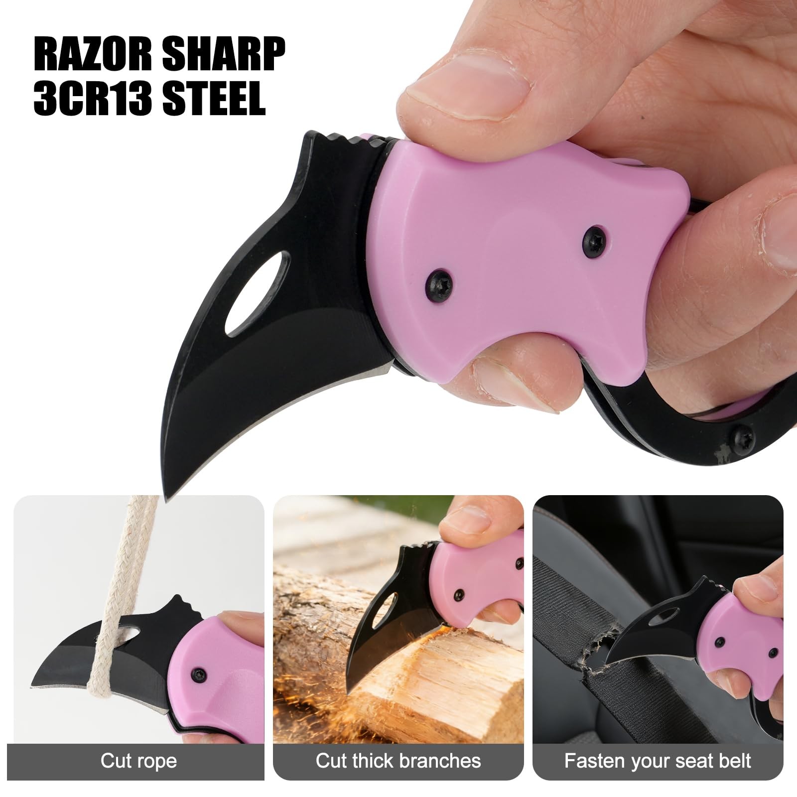 Keychain Tool – Mini Box Cutter, Compact EDC & Package Opener for Women, Mult…
