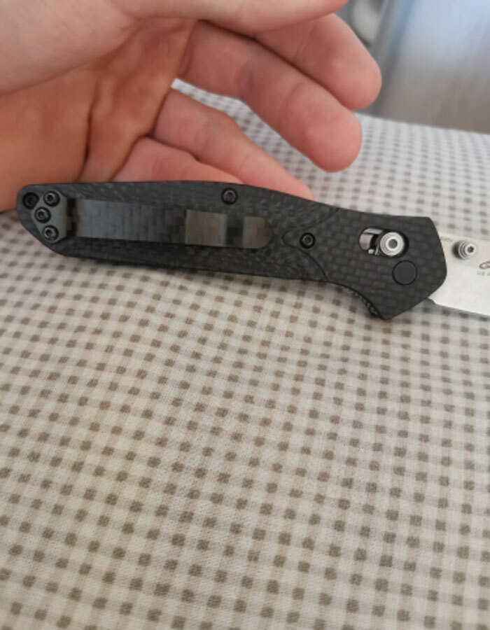 Butterfly ZT Folding Knife Carbon Fiber DIY Pocket Back Clip Cutter Accessories