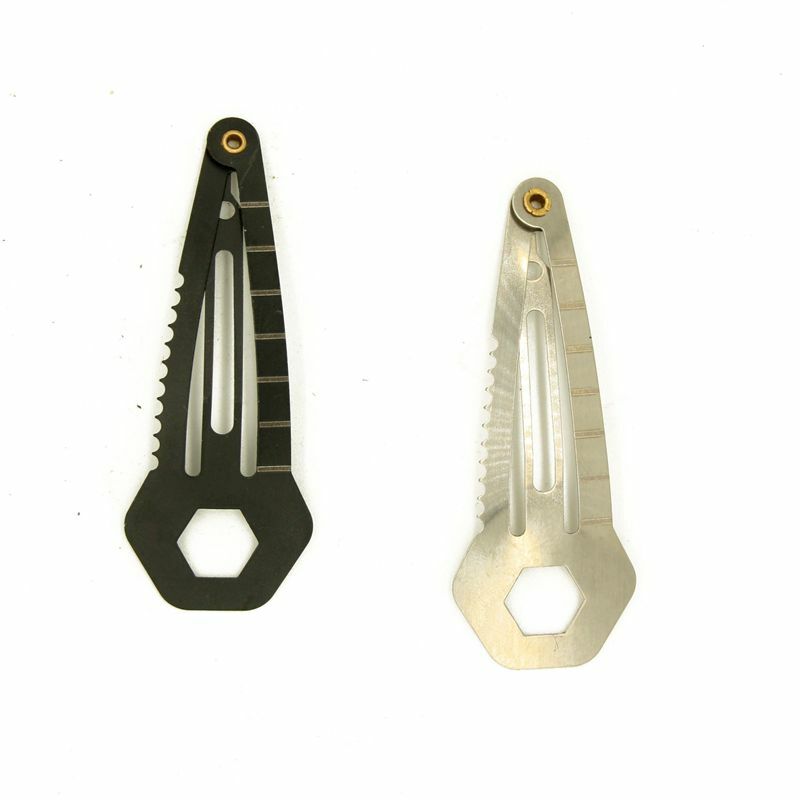Military Army Survival Escape Multifunction Tool Knife Spy Hair Clip Pin Wrench