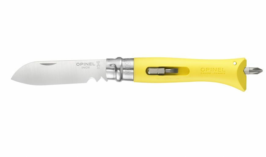 Opinel N°09 DIY Yellow Most elegant for electrician/housekeeping multi tool