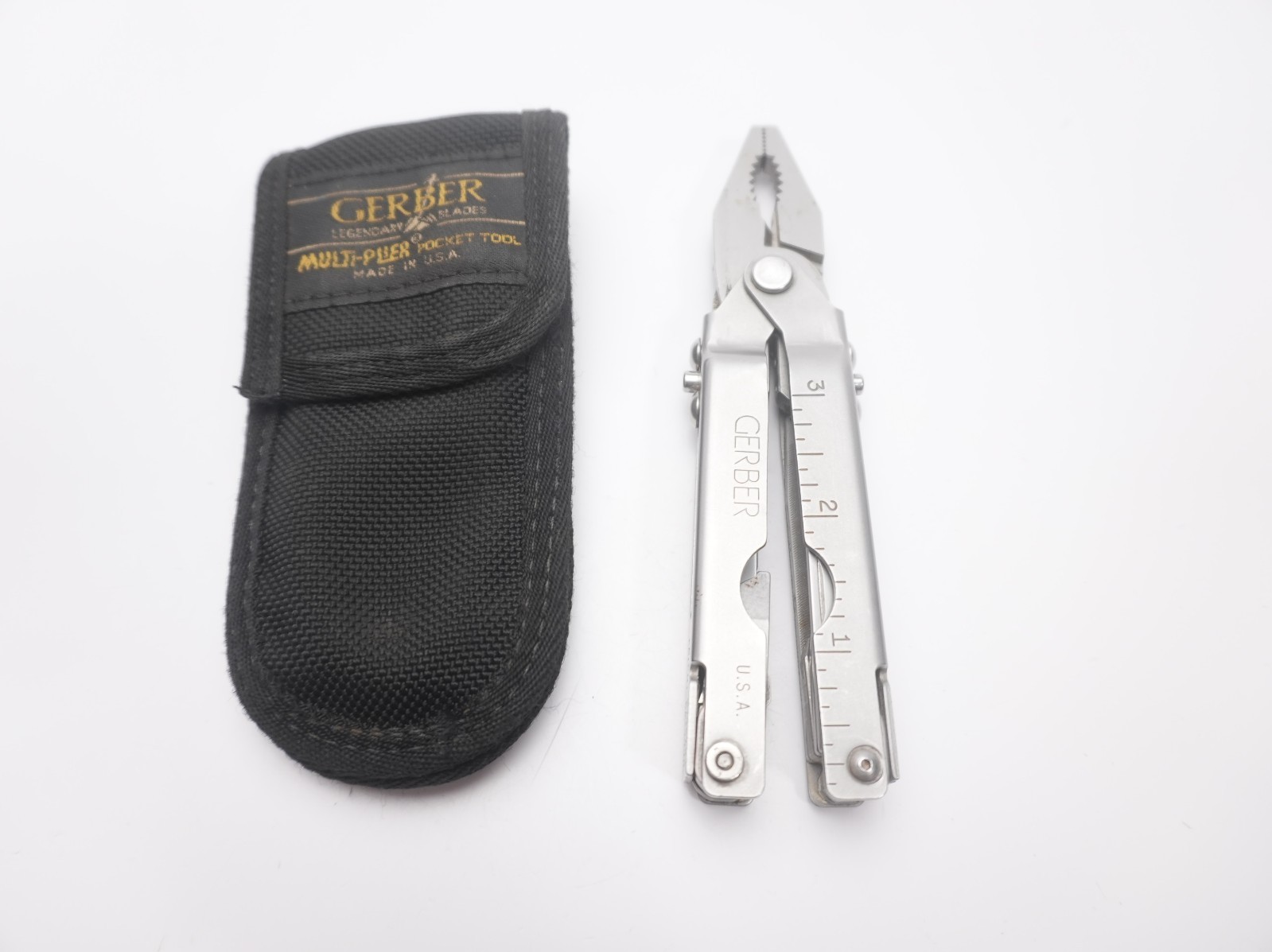 Vintage Gerber Multi Tool USA Blunt Nose Pliers Pat. 5142721 5212844 Stainless