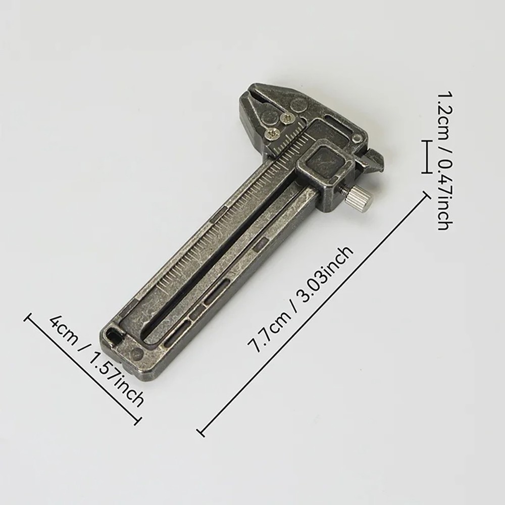 1x Portable Pocket Vernier Caliper fits for EDC Tool & Precision Measuring Needs