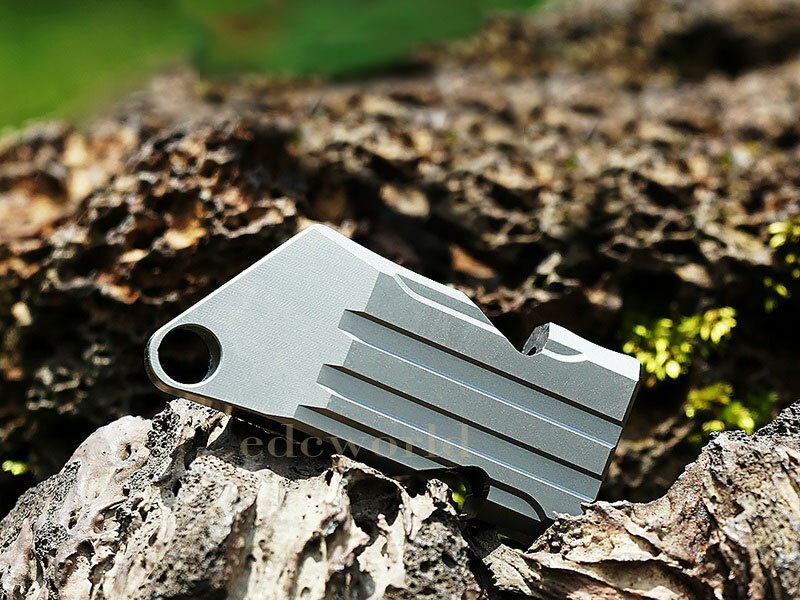 Titanium TC4 Portable Key chains Metal Treble Whistle Outdoor Survival EDC Tool