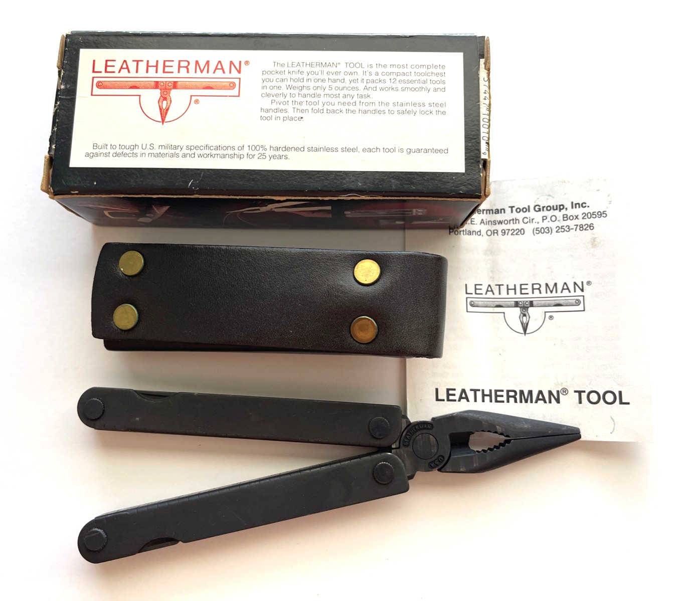 Leatherman PST Black Multi-Tool Leather Sheath USA