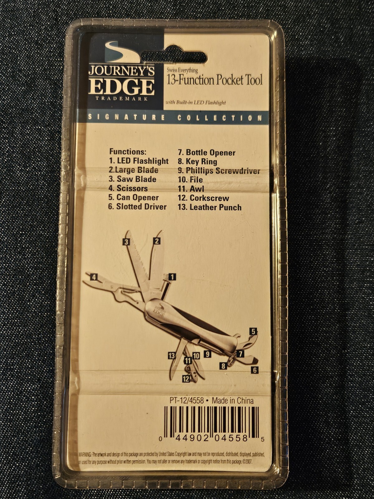 Journey’s Edge Swiss Everything 13 Function Pocket Tool PT-12/4558