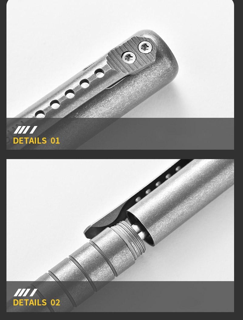 Titanium Edc Tactical Pen – Multifunction Survival Writing Tool & Glass Breaker