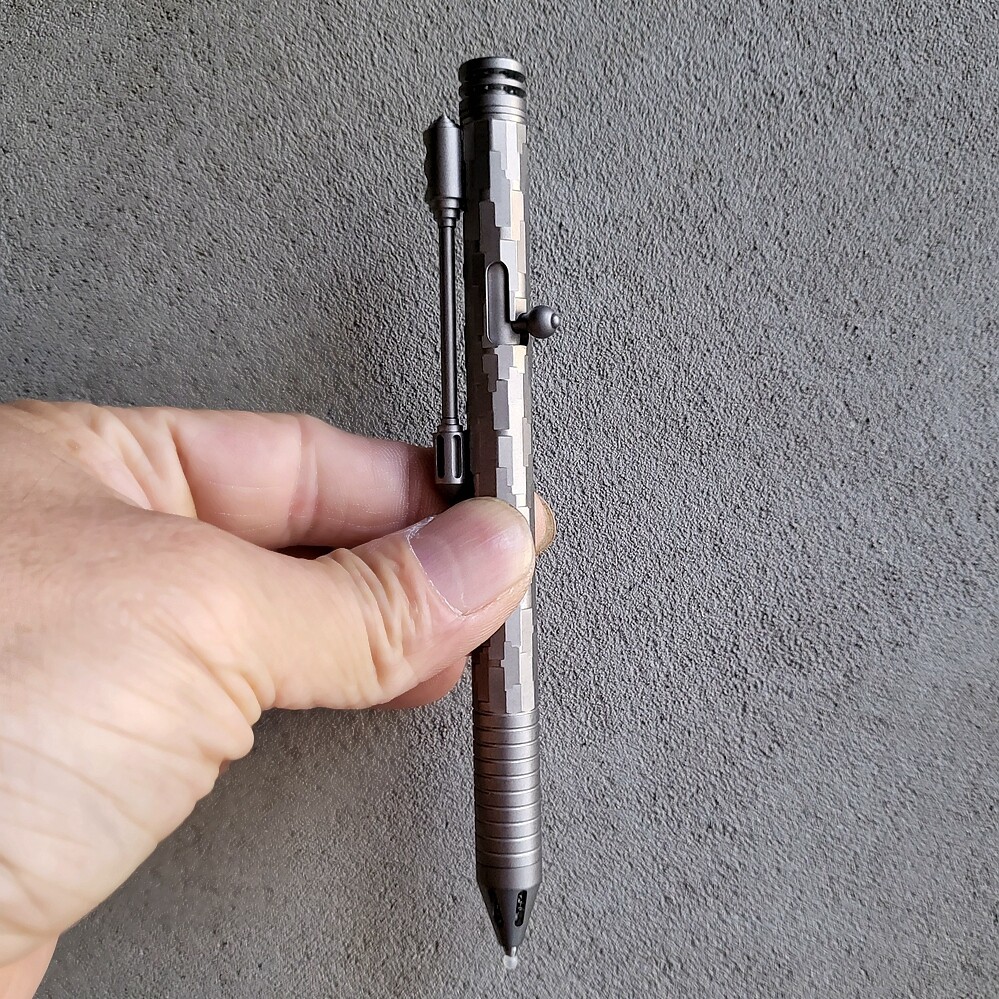 EDC Titanium Alloy Mini Pen With Collection Writing Portable Outdoor EDC Tools