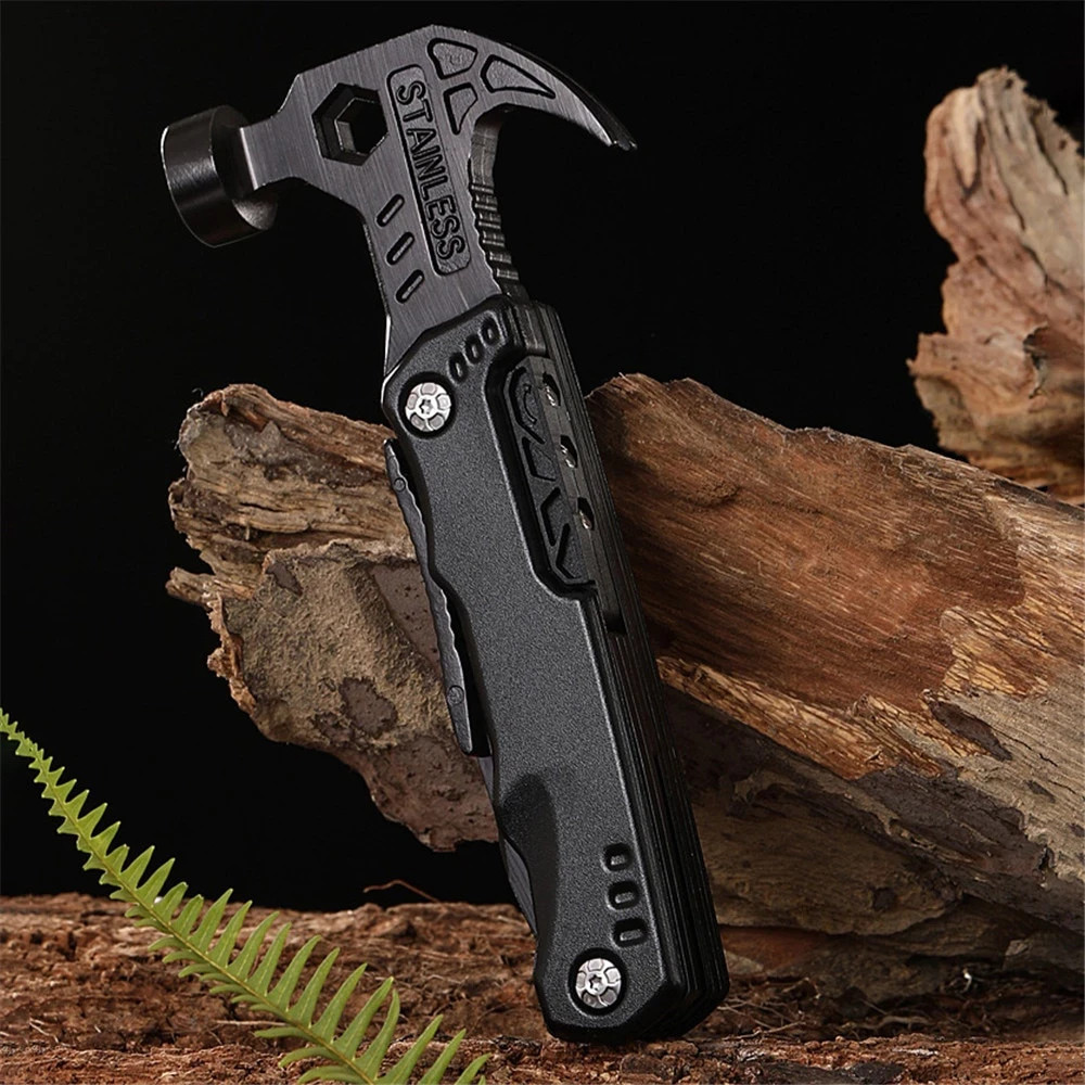 16-in-1 Multi Tool Hammer Pliers Survival Gear Camping Hunting Outdoor EDC Stain