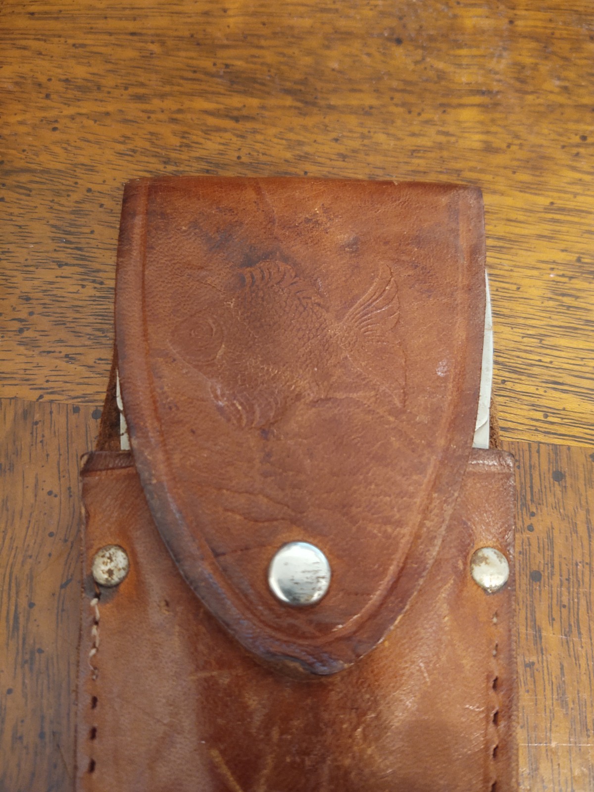 Vintage ABC Solingen Germany Stainless Steel Fishing Tool W/ Original Sheath